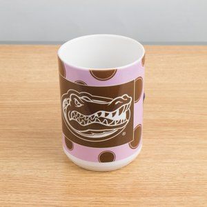 Mug World University of Florida Gators Pink and Brown Polka Dot